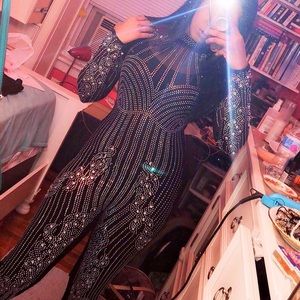 Hot Miami Style’s Rhinestone/Jeweled Jumpsuit